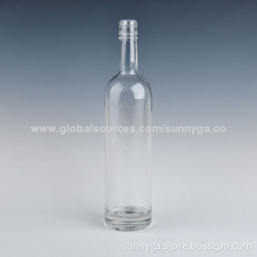 Classical Round Clear Wine Glass Bottle, 775mL Capacity and 330mm Height